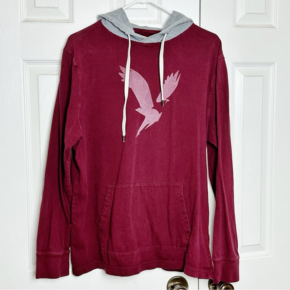 American Eagle Super Soft Jersey Knit Hoodie Long Sleeve Sz M